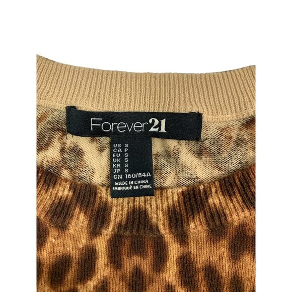 Forever 21 Women's Cheetah Sweater - Picture 3 of 6
